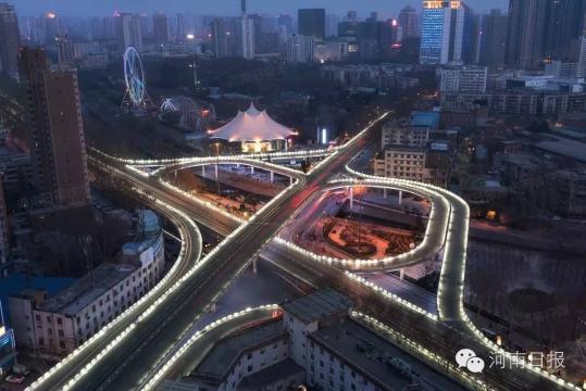 大省会几乎所有立交桥的夜景图都在这里了 - 安阳