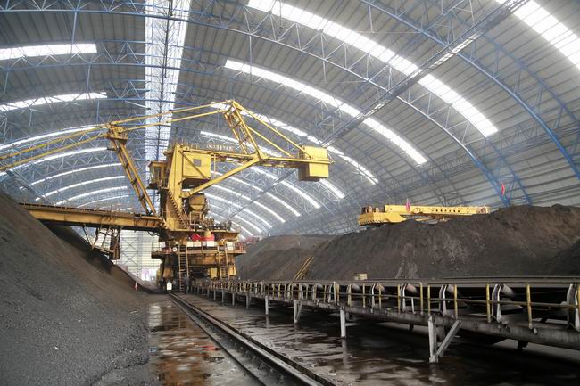 改造后又一项重大环保技改项目,也是河南省首例储煤场封闭改造工程,总